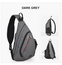 Load image into Gallery viewer, Men One Shoulder Backpack USB Boys Cycling Sports Travel Versatile Fashion