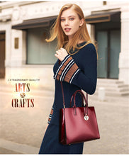 Load image into Gallery viewer, 3 Sets Women Handbags Leather Female Messenger Bag Luxury