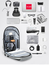 Load image into Gallery viewer, Backpack Male Laptop Computer Bag 15.6 Notebook Back Pack Waterproof