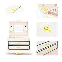Load image into Gallery viewer, Jewelry box case with 2 drawers 3 layers
