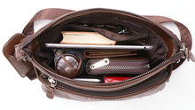 Load image into Gallery viewer, men bag shoulder leather messenger bag men leather briefcase
