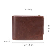 Load image into Gallery viewer, Men Wallet Genuine Leather Trifold Wallet