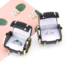 Load image into Gallery viewer, 1 Piece Wine barrel Velvet Jewelry Box Wedding