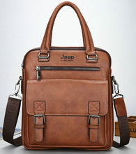 Load image into Gallery viewer, handbag messenger black brown briefcase