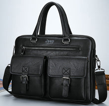 Load image into Gallery viewer, handbag messenger black brown briefcase