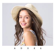 Load image into Gallery viewer, Summer Straw Hat for Women Panama Beach Hat
