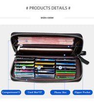 Load image into Gallery viewer, Genuine leather RFID Blocking Wallet