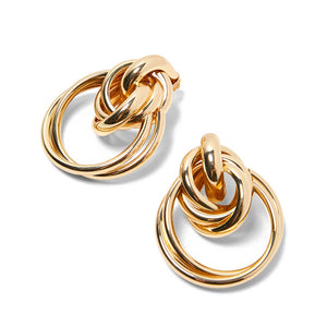 Fashion Gold Metal Drop Earrings for Women