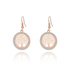 Load image into Gallery viewer, Gold Crystal Drop Earrings Women Fashion