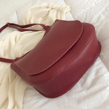 Load image into Gallery viewer, Women Fashion Wide Solid Color Shoulder Handbags Female Simple PU Leather
