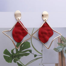 Load image into Gallery viewer, Drop Earrings For Women Gold Big Statement Hanging Fashion
