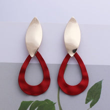 Load image into Gallery viewer, Drop Earrings For Women Gold Big Statement Hanging Fashion
