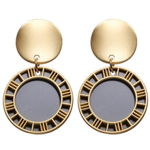 Load image into Gallery viewer, Dangle Earring For Women Round Heart Gold Color Fashion