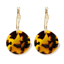 Load image into Gallery viewer, Dangle Earring For Women Round Heart Gold Color Fashion