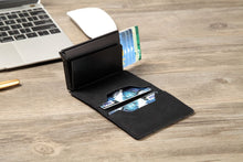 Load image into Gallery viewer, Men Crazy Horse Leather Automatic Credit card holder Wallet