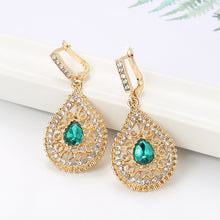 Load image into Gallery viewer, Dubai Gold Dangle Earrings For Women