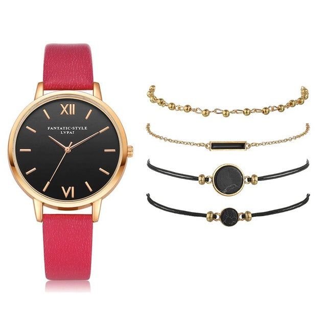 Watches Women Watches 4 Gift Bracelet with watch