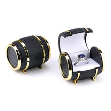 Load image into Gallery viewer, 1 Piece Wine barrel Velvet Jewelry Box Wedding