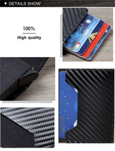 Load image into Gallery viewer, Men Crazy Horse Leather Automatic Credit card holder Wallet