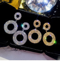 Load image into Gallery viewer, silver needle Crystal for Women Fashion Jewelry