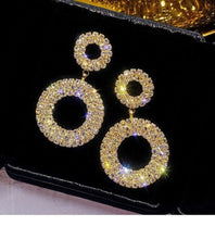 Load image into Gallery viewer, silver needle Crystal for Women Fashion Jewelry