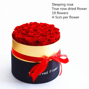 2020 New Beauty and the Beast Red Rose Eternal Flower Gift Box