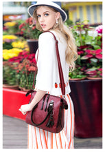 Load image into Gallery viewer, Leather Shoulder Messenger Bag Tote Bag Bolsa 4pcs/Set