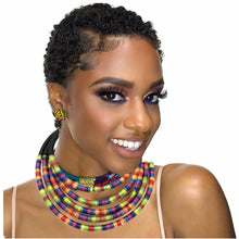Load image into Gallery viewer, African Multilayer Choker Necklaces Earrings Jewelry Sets