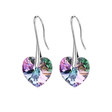 Load image into Gallery viewer, Earrings Hanging Hearts Crystals For Women Jewelry