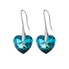 Load image into Gallery viewer, Earrings Hanging Hearts Crystals For Women Jewelry