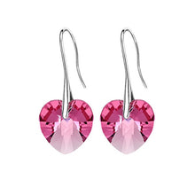 Load image into Gallery viewer, Earrings Hanging Hearts Crystals For Women Jewelry