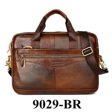 Load image into Gallery viewer, Men&#39;s Cowhide Leather Briefcase Luxury Business Messenger Bags Laptop
