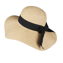Load image into Gallery viewer, Summer Beach Hat Women Large Straw Hat Big Brim Sun Hats
