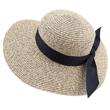 Load image into Gallery viewer, Summer Beach Hat Women Large Straw Hat Big Brim Sun Hats
