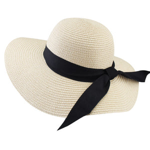 Summer Beach Hat Women Large Straw Hat Big Brim Sun Hats