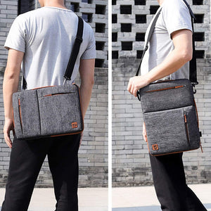 Multi-use Strap Laptop Sleeve Bag With Handle For 10" 13" 14" 15.6" 17" Inch Laptop Shockproof Computer Notebook Bag,Grey