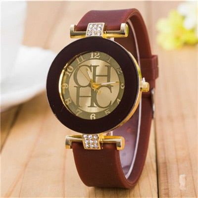 Watch Women Crystal Silicone