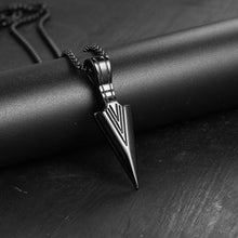 Load image into Gallery viewer, New Fashion Arrow Necklace for Men Black Metal