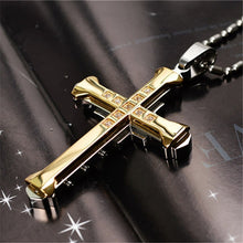 Load image into Gallery viewer, New Fashion Arrow Necklace for Men Black Metal