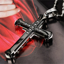 Load image into Gallery viewer, New Fashion Arrow Necklace for Men Black Metal
