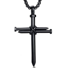 Load image into Gallery viewer, New Fashion Arrow Necklace for Men Black Metal
