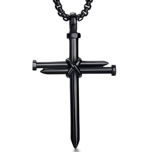 New Fashion Arrow Necklace for Men Black Metal