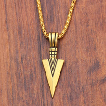 Load image into Gallery viewer, New Fashion Arrow Necklace for Men Black Metal