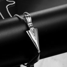 Load image into Gallery viewer, New Fashion Arrow Necklace for Men Black Metal