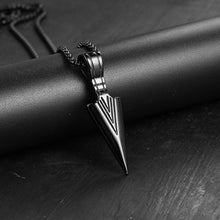 Load image into Gallery viewer, New Fashion Arrow Necklace for Men Black Metal
