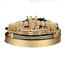 Load image into Gallery viewer, Luxury Roman Royal Crown Charm Bracelet Men Fashion 2021
