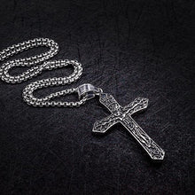 Load image into Gallery viewer, Gold Cross Necklace Pendant For Men Jewelry
