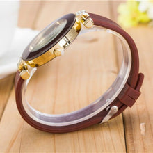 Load image into Gallery viewer, Watch Women Crystal Silicone
