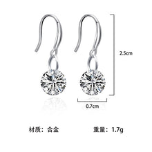 Load image into Gallery viewer, Fashion jewelry  silver Earrings Female Crystal
