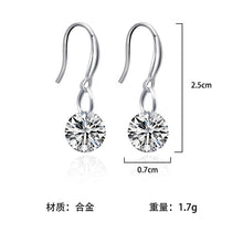 Load image into Gallery viewer, Fashion jewelry  silver Earrings Female Crystal